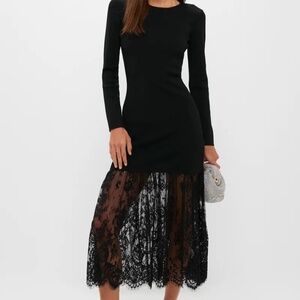 Hyacinth House Black Knit Giavanna Maxi Dress